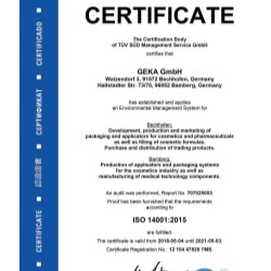 ISO 14001:2015 - GEKA